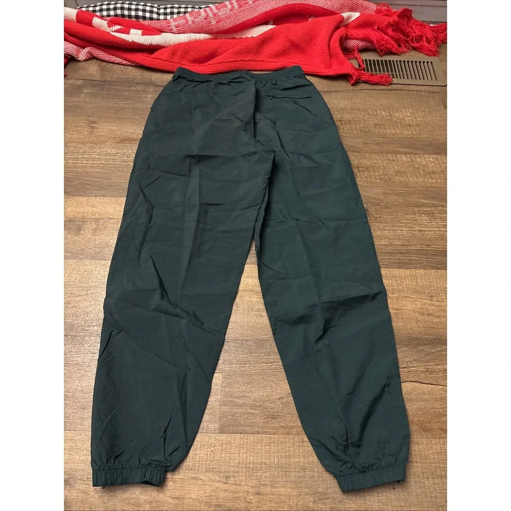 Vtg Nike Mens XL Pants Track Jogging Windbreaker Running Jersey Nylon Green EUC